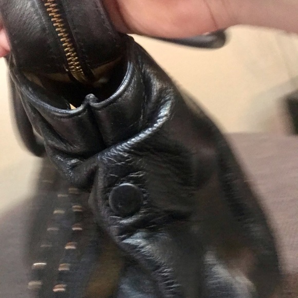 MAXX New York beaded leather bag. HUGE edgy tote - Picture 9 of 14